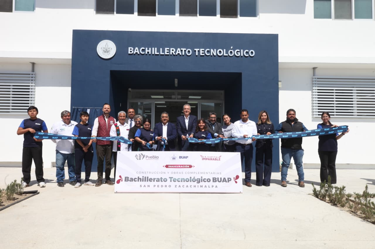 Inauguran Bachillerato Tecnológico BUAP en Zacachimalpa
