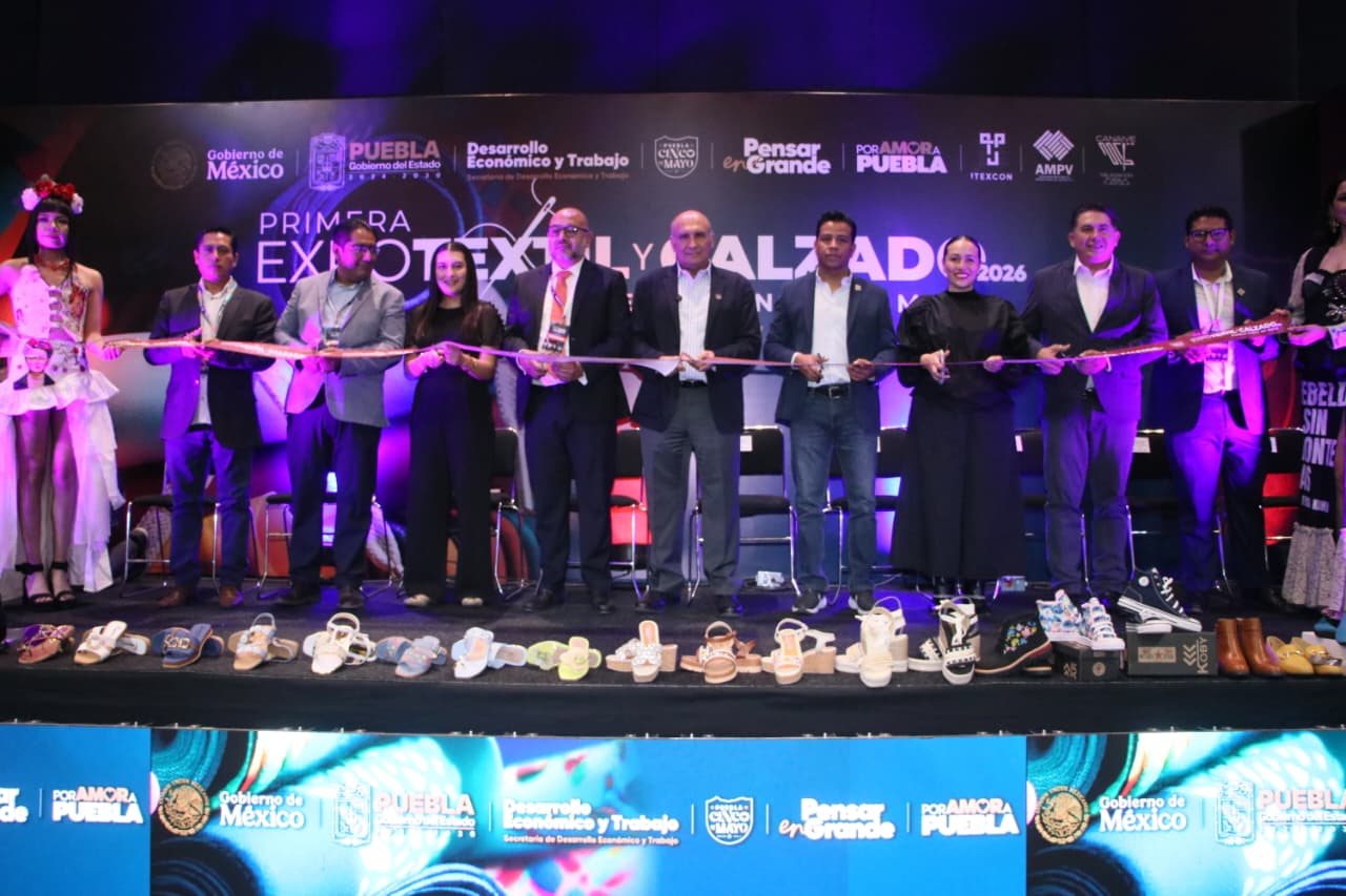 Impulsa Puebla industria con Primera Expo Textil y Calzado 2026