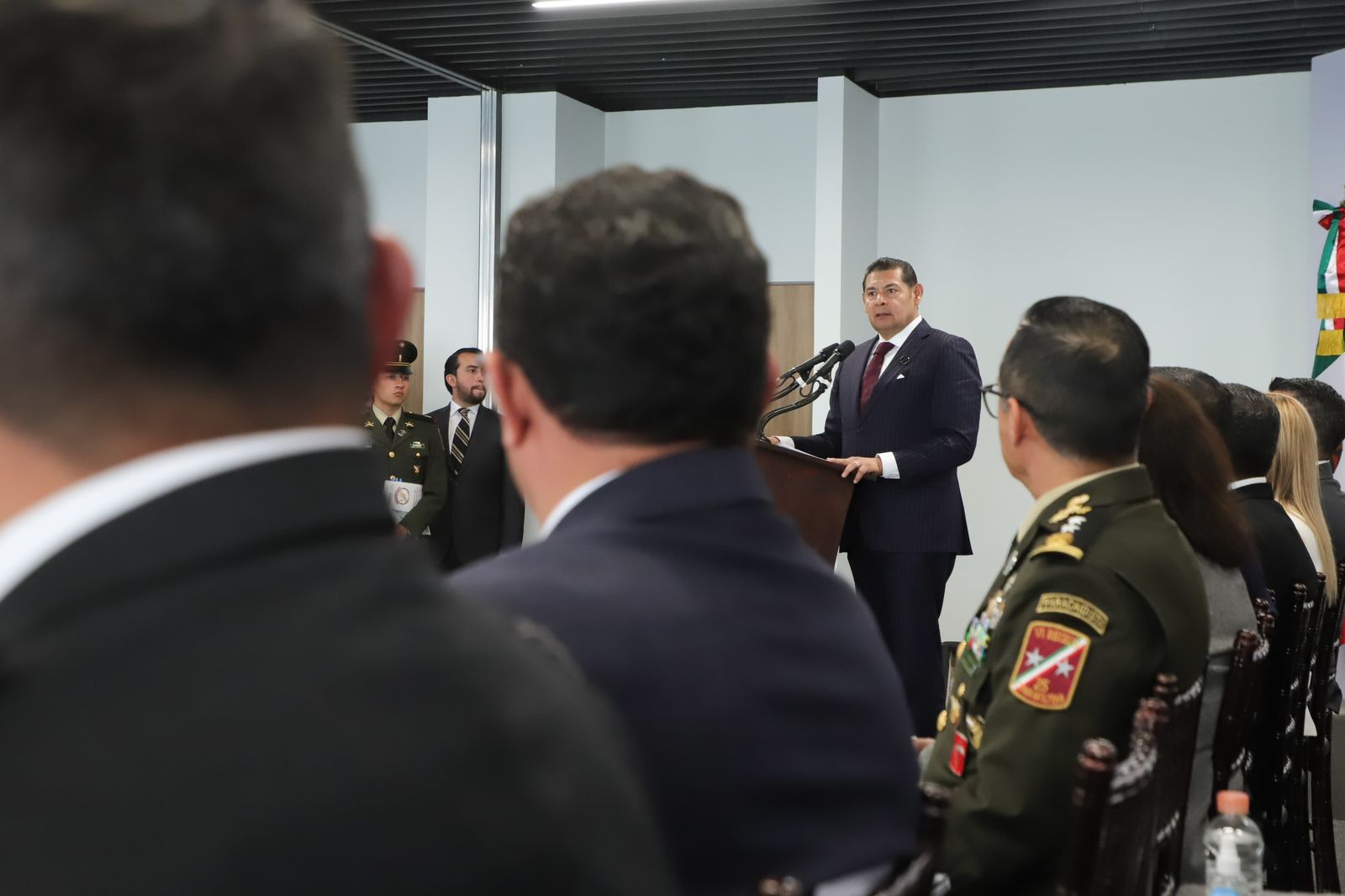 Gobernador Alejandro Armenta agradece a las Fuerzas Armadas el apoyo por tormentas tropicales de 2025