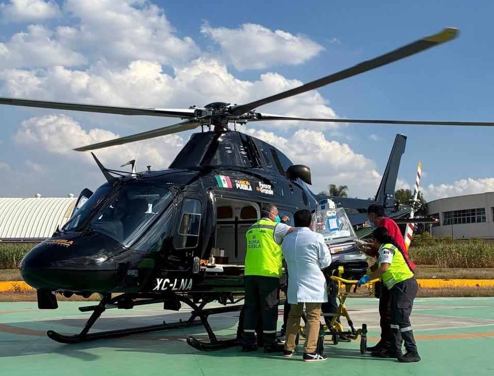 El Gobierno de Puebla apoya en el traslado de menor hacia la Ciudad de México