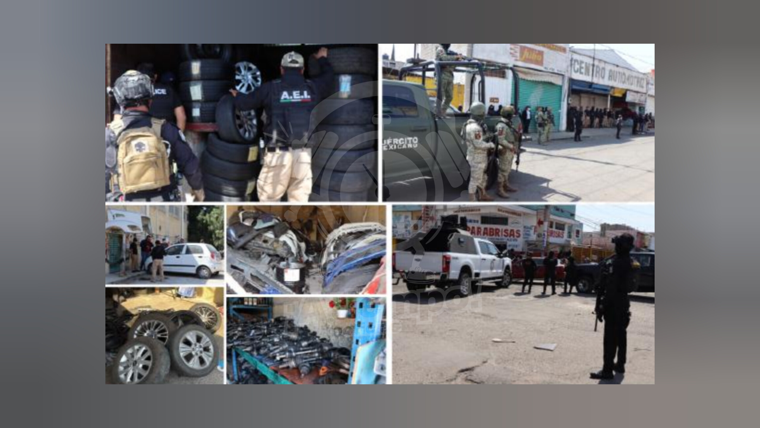 Aseguran tres inmuebles y autopartes en “La 46 Poniente”