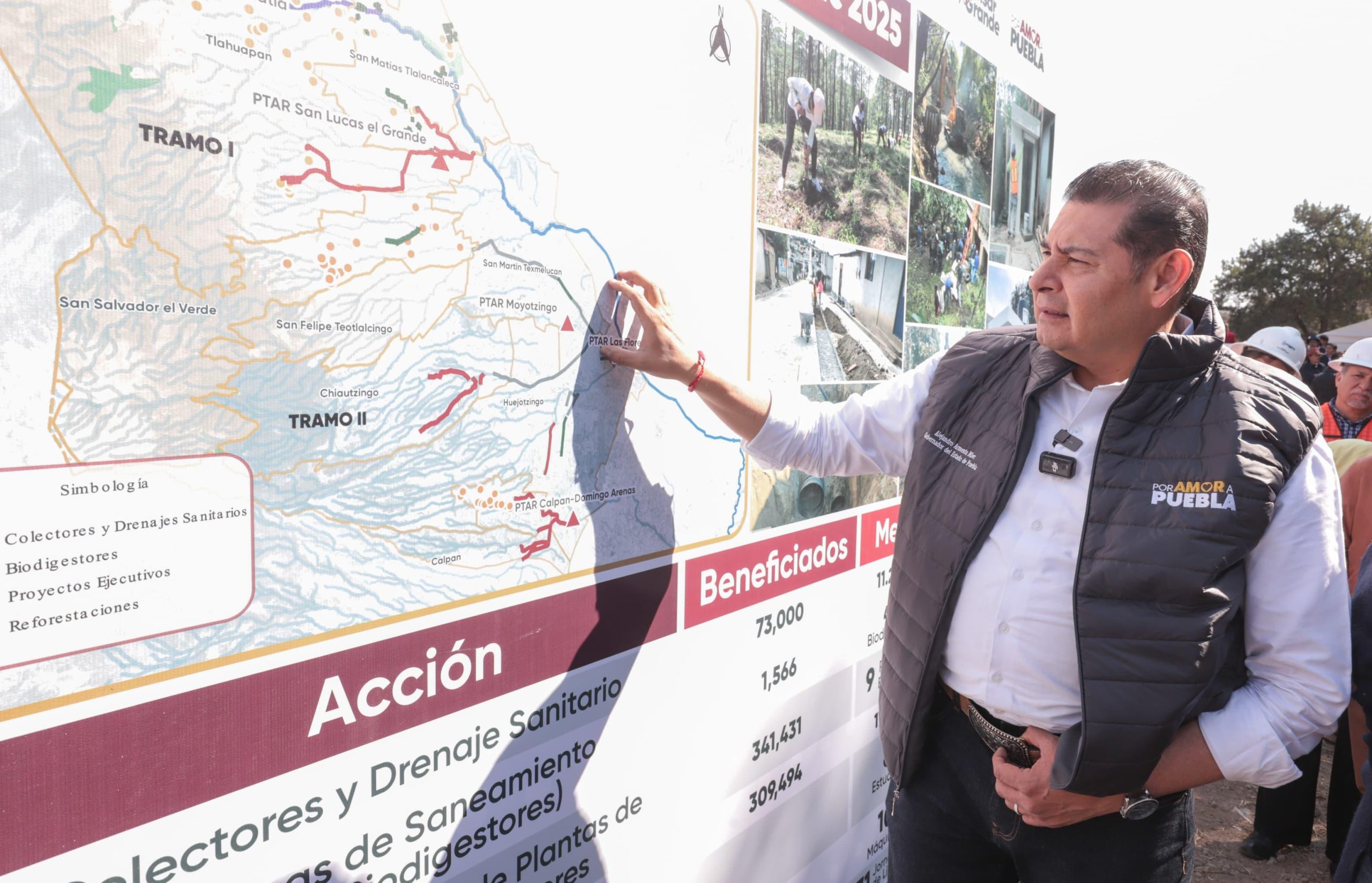 Avanza saneamiento del Río Atoyac en Puebla