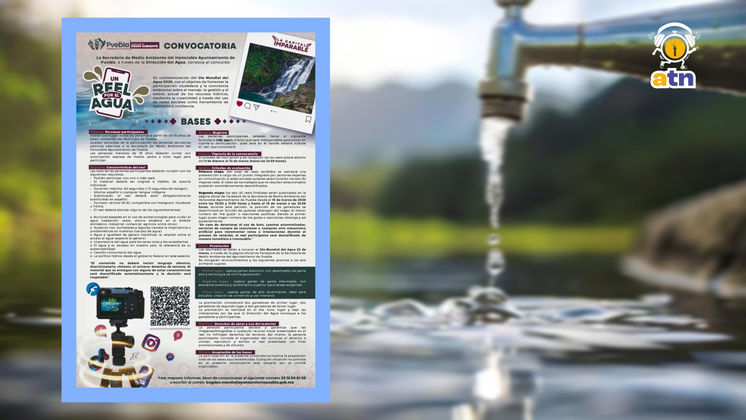 Gobierno de Pepe Chedraui lanza convocatoria “Un Reel por el Agua”