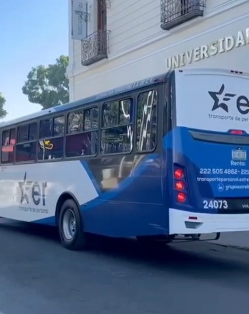 Estrella Roja entra como solución temporal al transporte público en Puebla