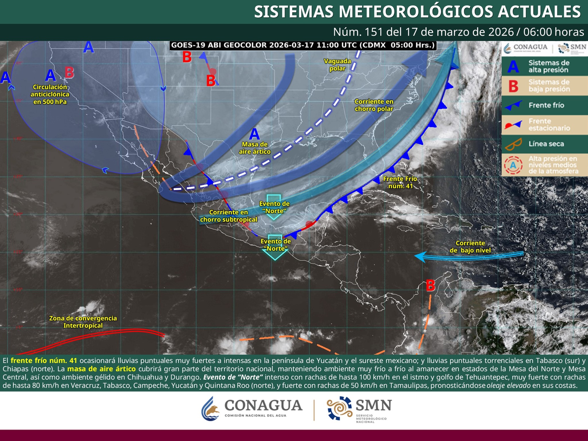Prevén lluvias este martes en Puebla