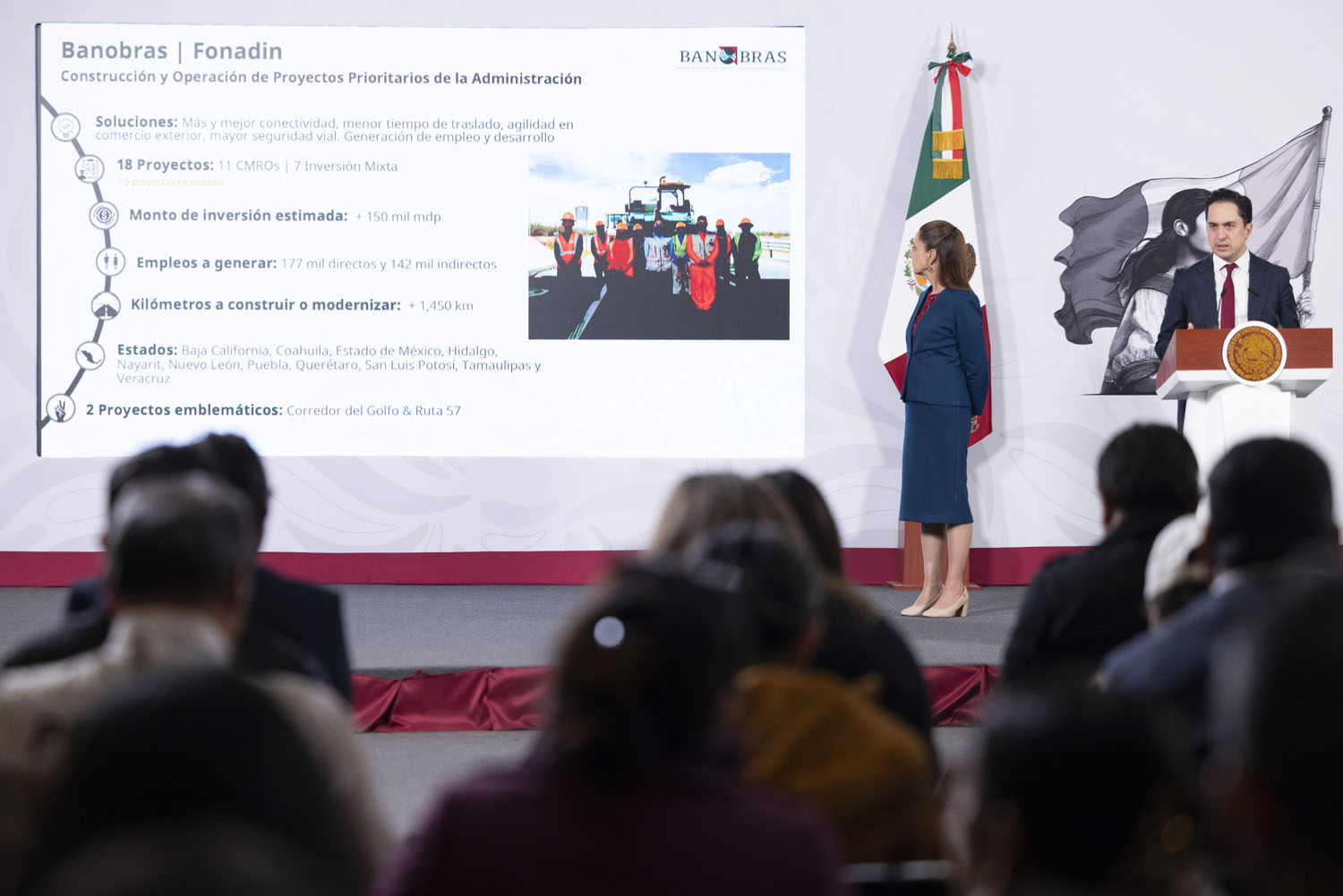 Claudia Sheinbaum reporta inversión carretera por 397 mil mdp