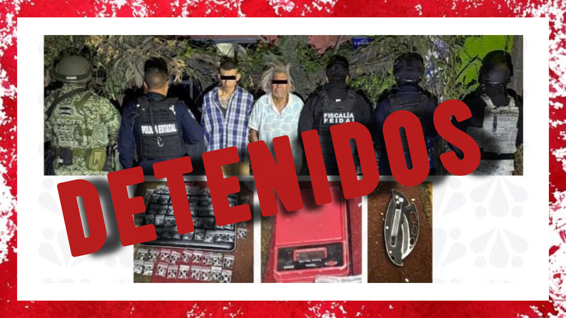 Catean inmueble y detienen a dos por presunta venta de droga en Puebla