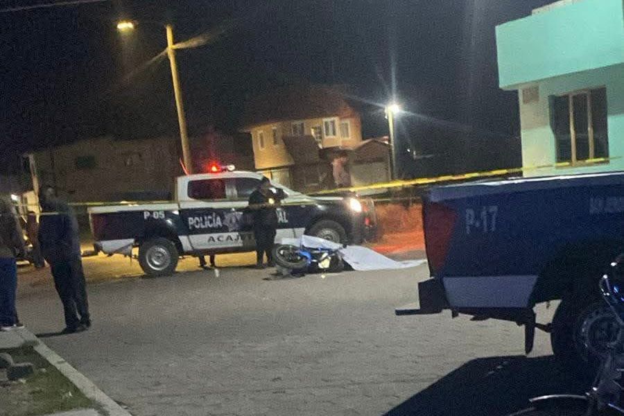 Ataque armado en San Jerónimo Ocotitlán deja un motociclista sin vida