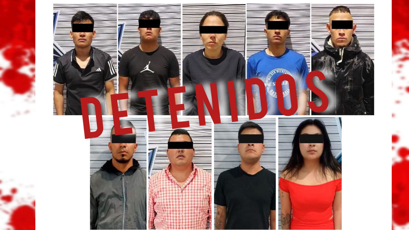 Fuerzas de seguridad debilitan a grupo delictivo con detención de nueve integrantes