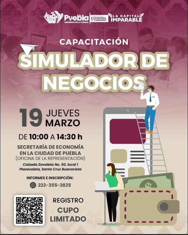 Invitan a taller para emprendedores en Puebla capital