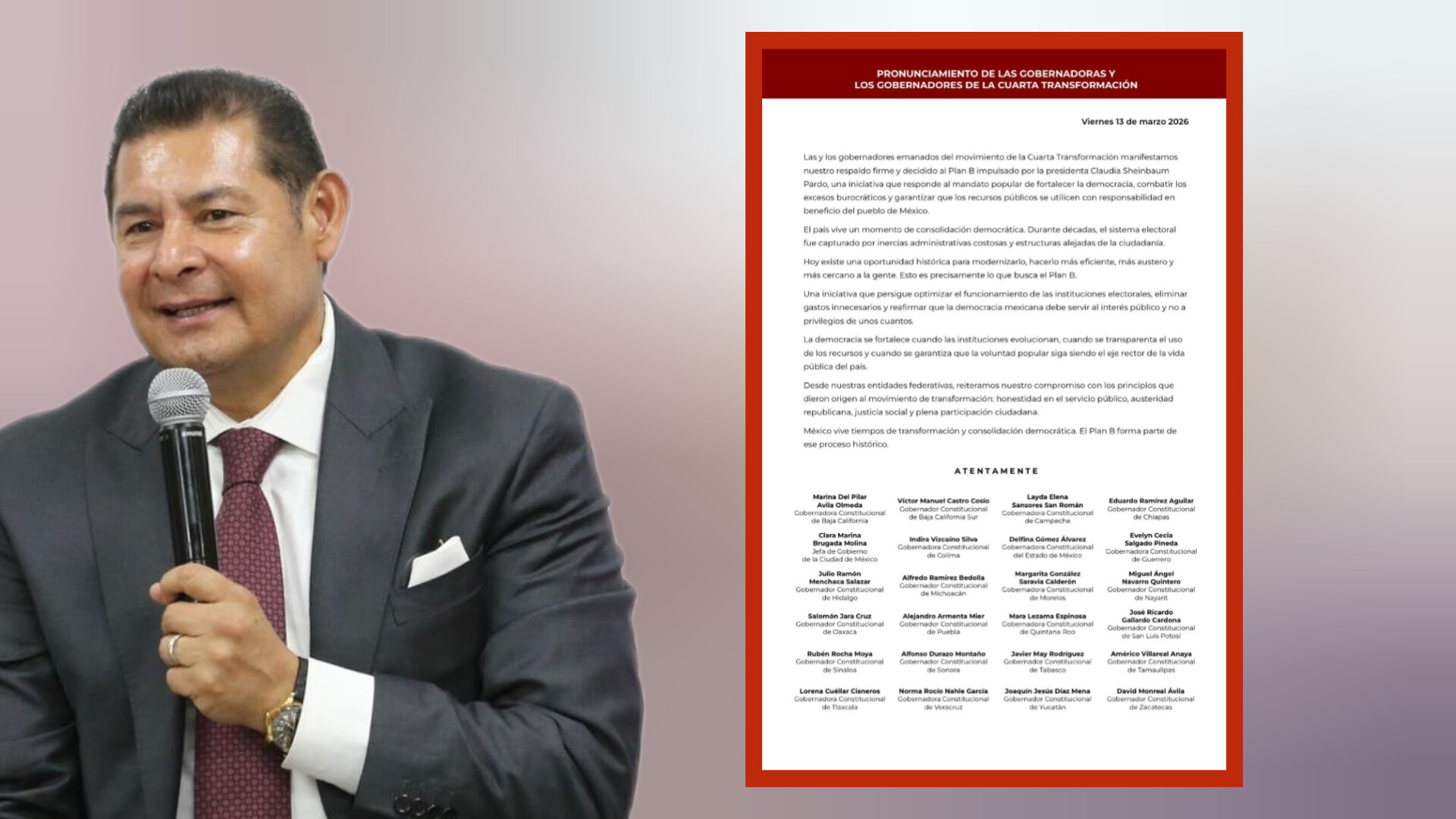 Puebla respalda Plan B electoral