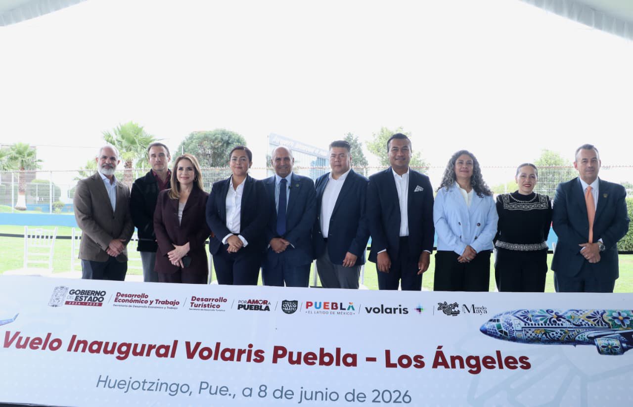 Puebla fortalece su conexión internacional con vuelo a Los Ángeles