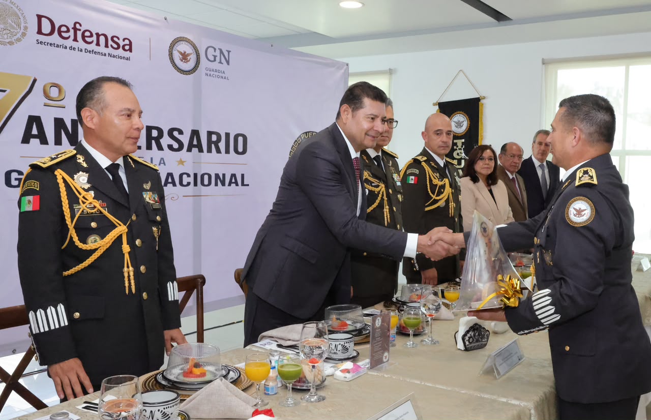 Refrenda Armenta coordinación con Guardia Nacional en Puebla