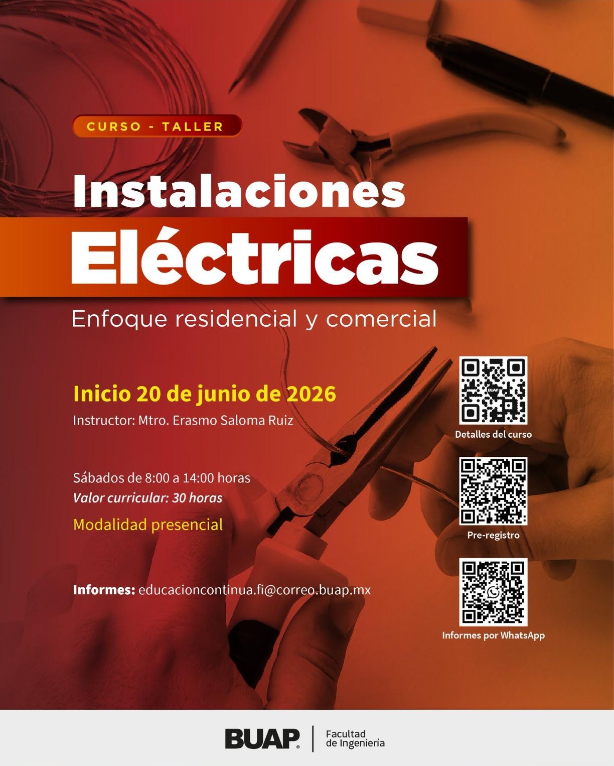BUAP abre inscripciones para curso de instalaciones eléctricas con valor curricular