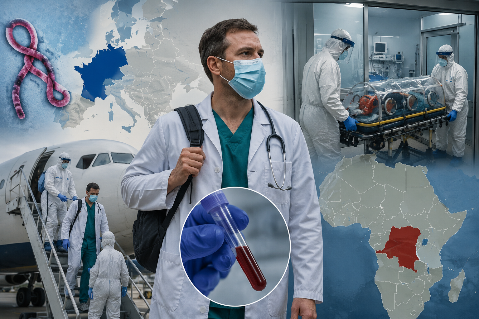 Francia confirma primer caso de ébola en médico procedente del Congo