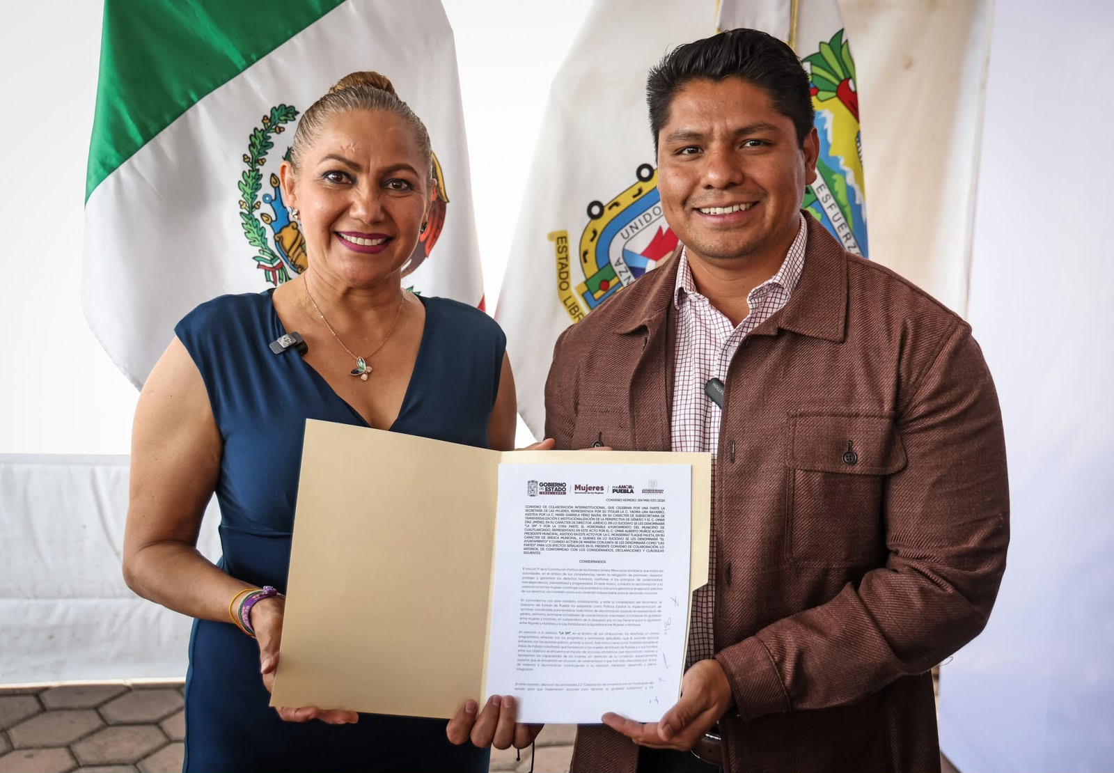 Cuautlancingo firma convenio con la Secretaría de las Mujeres