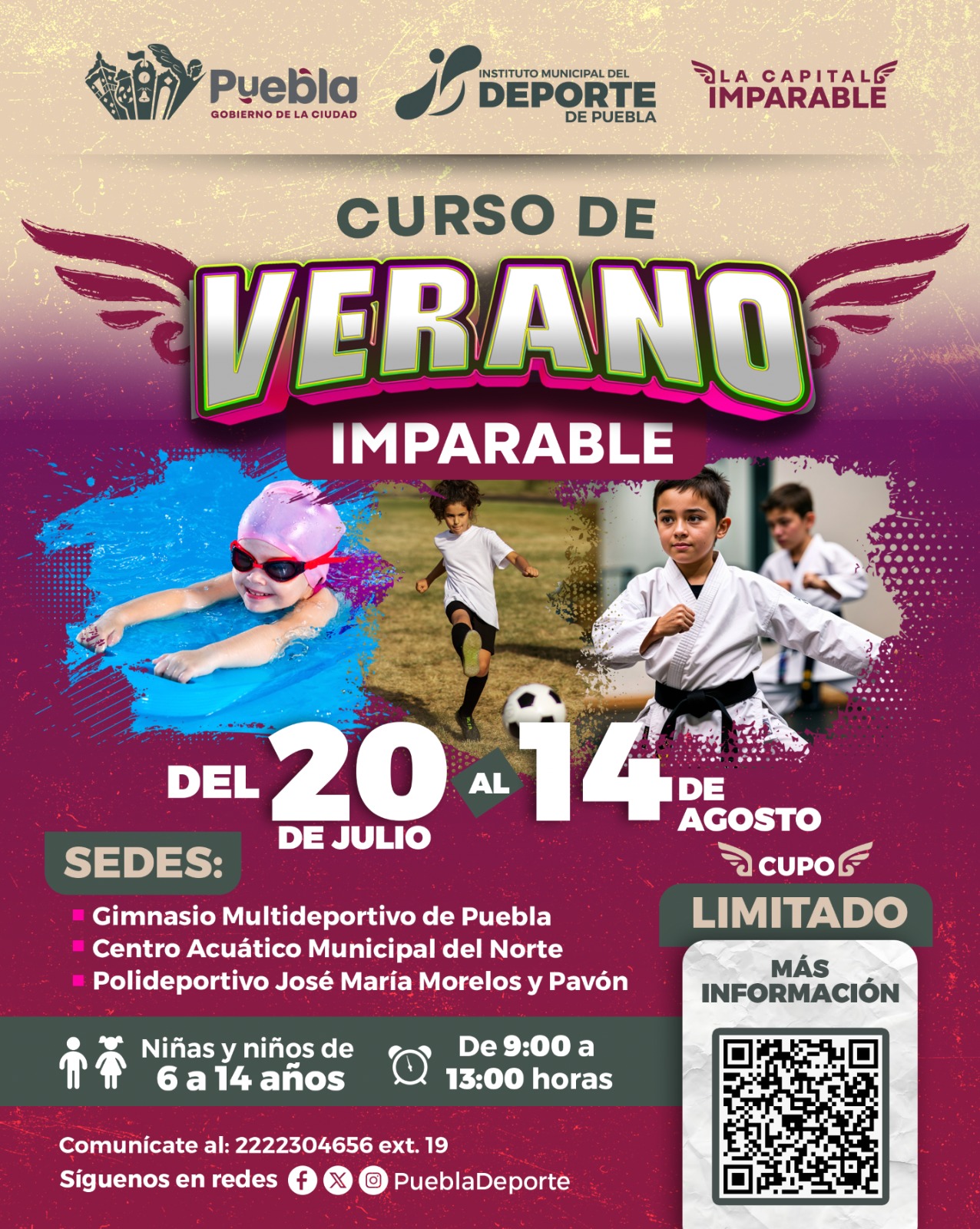 Abren inscripciones para el Curso de Verano Imparable 2026 en Puebla