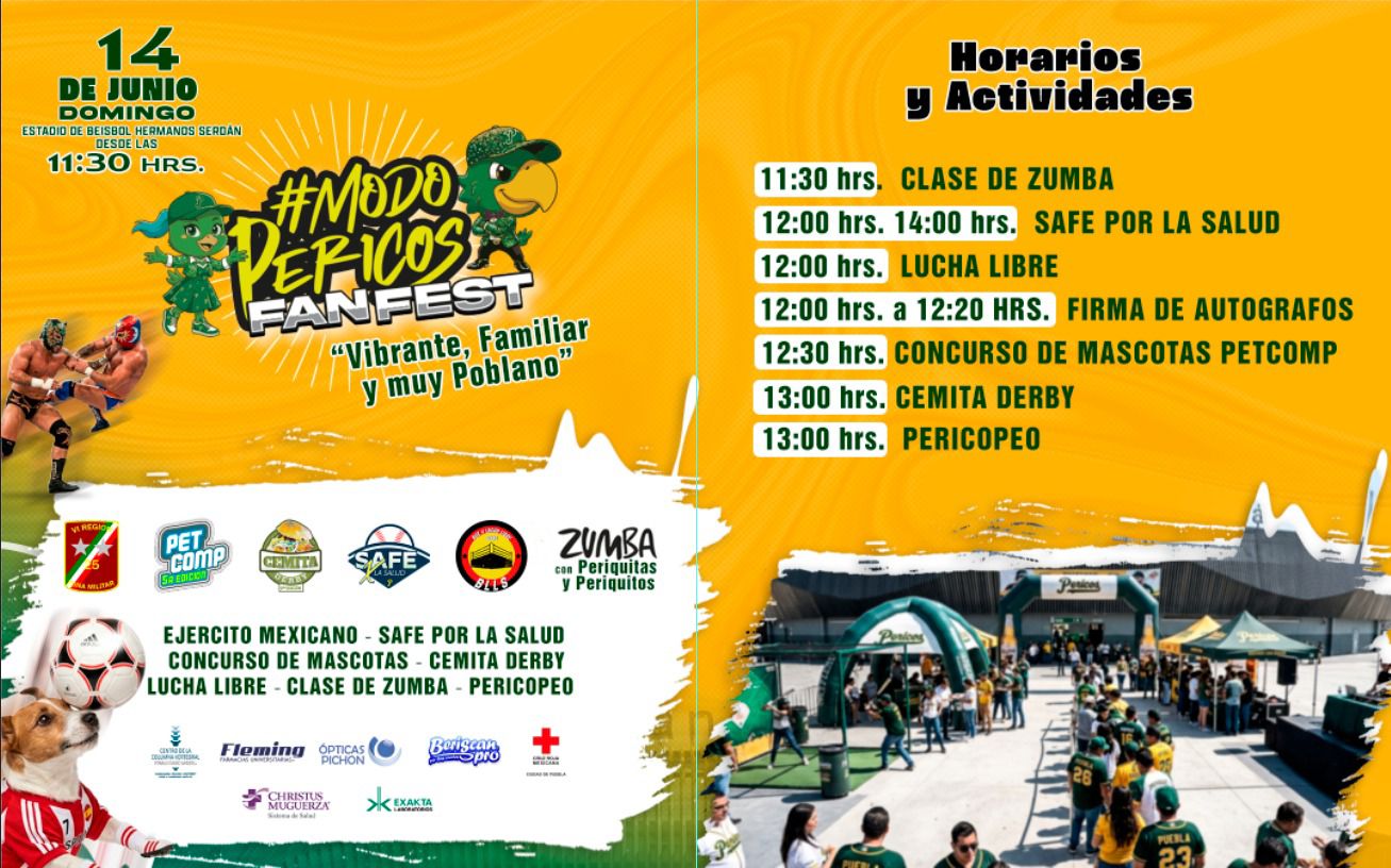 Pericos realizará FanFest en el Hermanos Serdán