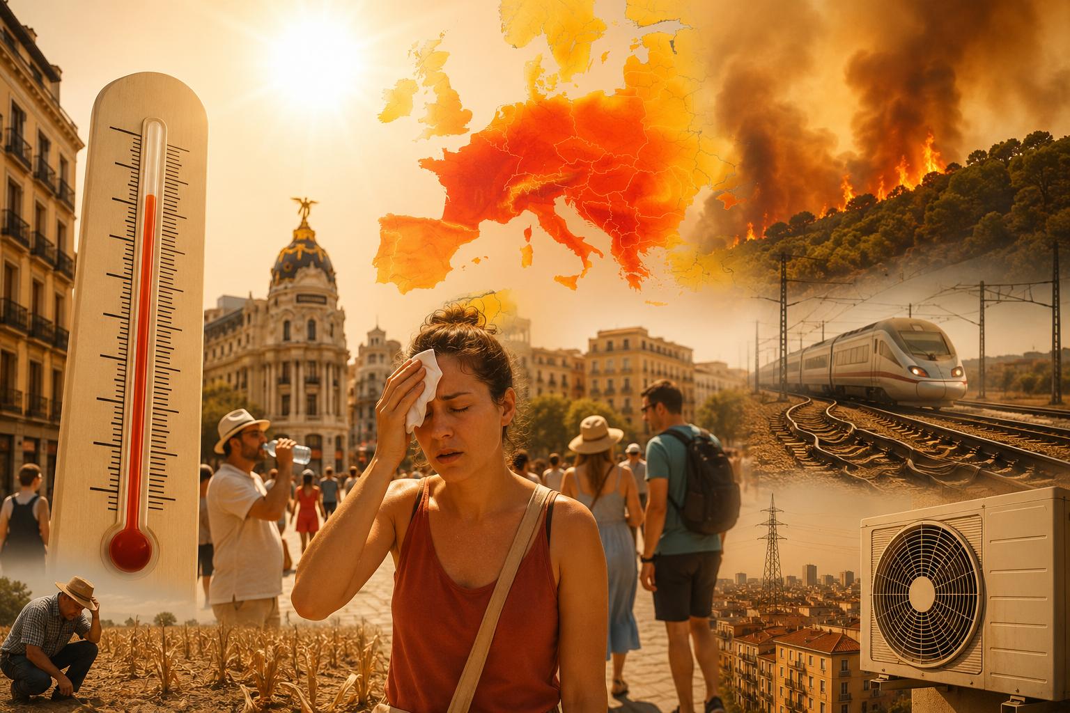 Europa enfrenta ola de calor con temperaturas de hasta 44 grados
