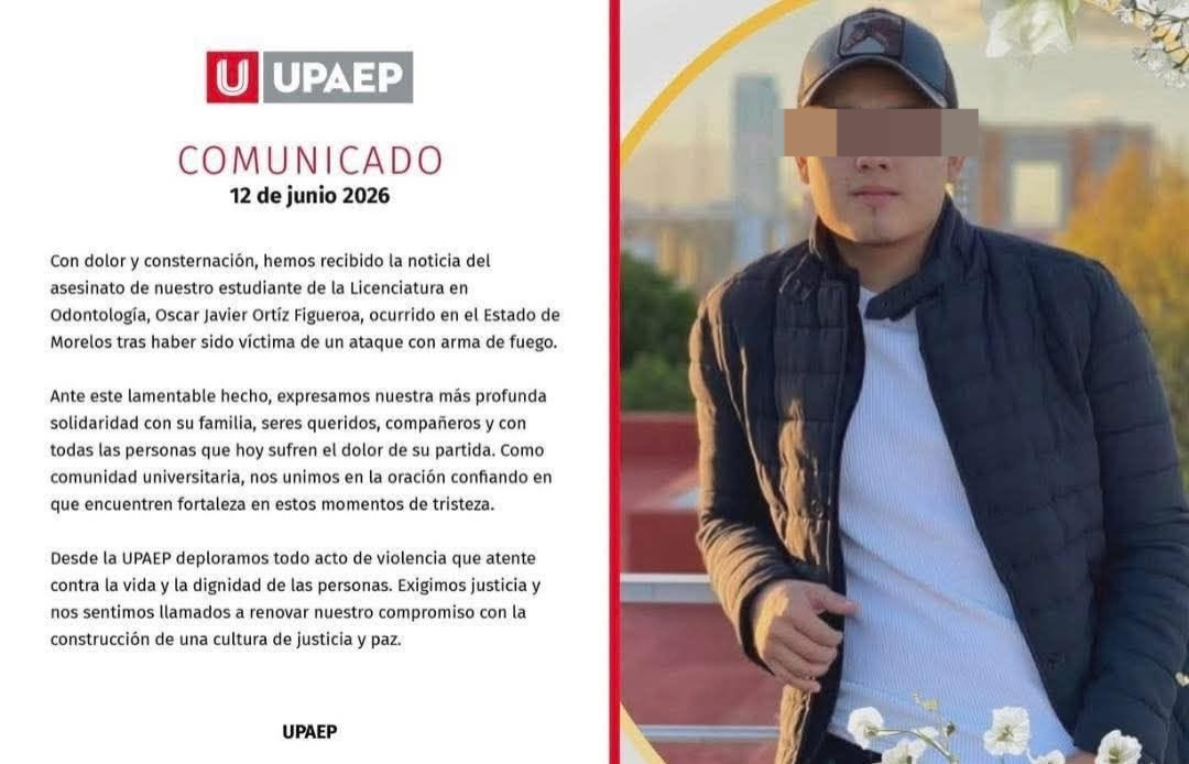 Indagan homicidio de estudiante de la UPAEP