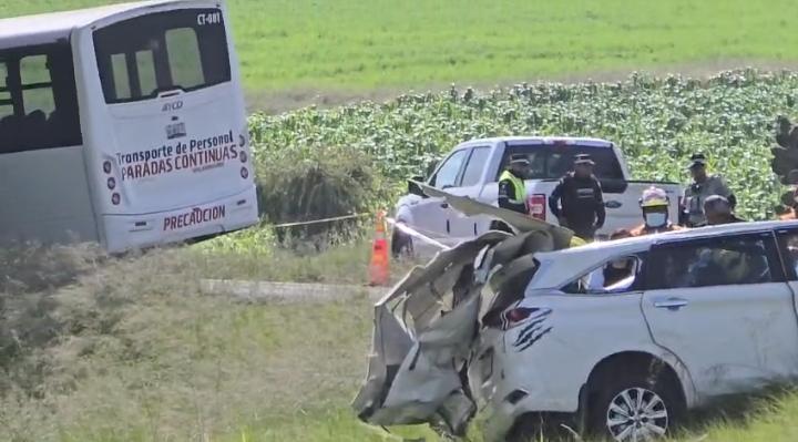 Fatal Colisión deja cuatro muertos en Cuapiaxtla