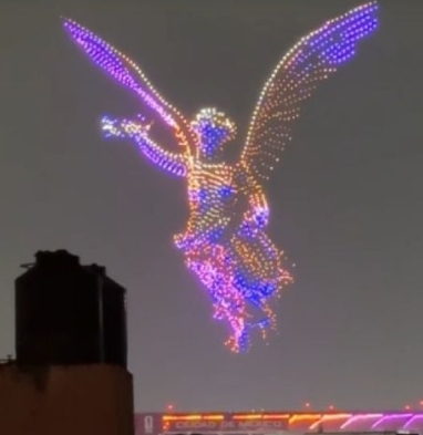 Show de drones en el Estadio Azteca desata expectativas rumbo al Mundial 2026