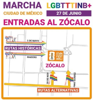 Inicia marcha LGBT+ en la Ciudad de México
