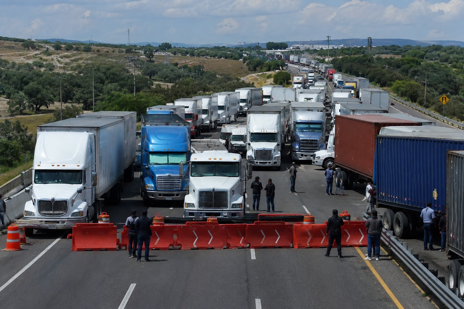 AMOTAC anuncia cierres carreteros en Puebla y Tlaxcala por paro nacional