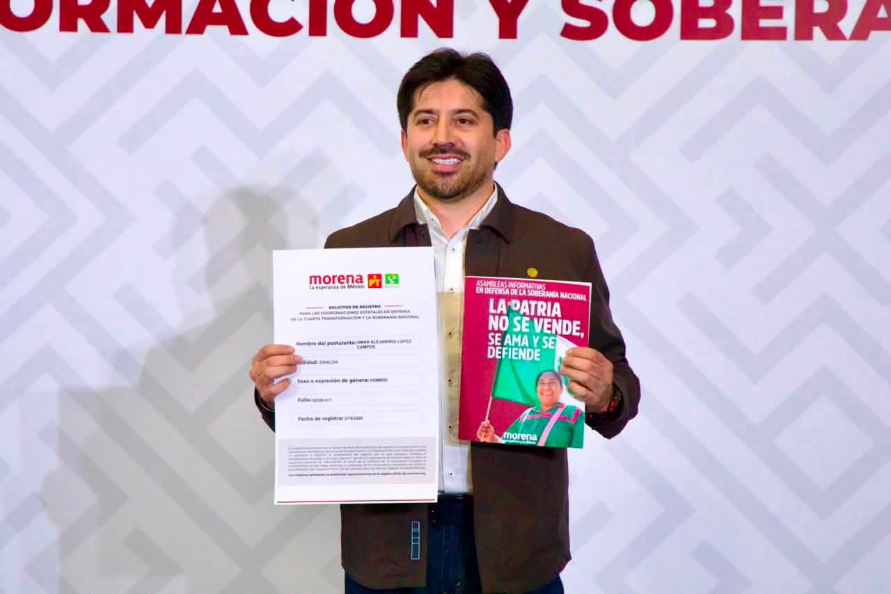 Suplente de Enrique Inzunza busca la gubernatura de Sinaloa; se registra en proceso interno de Morena