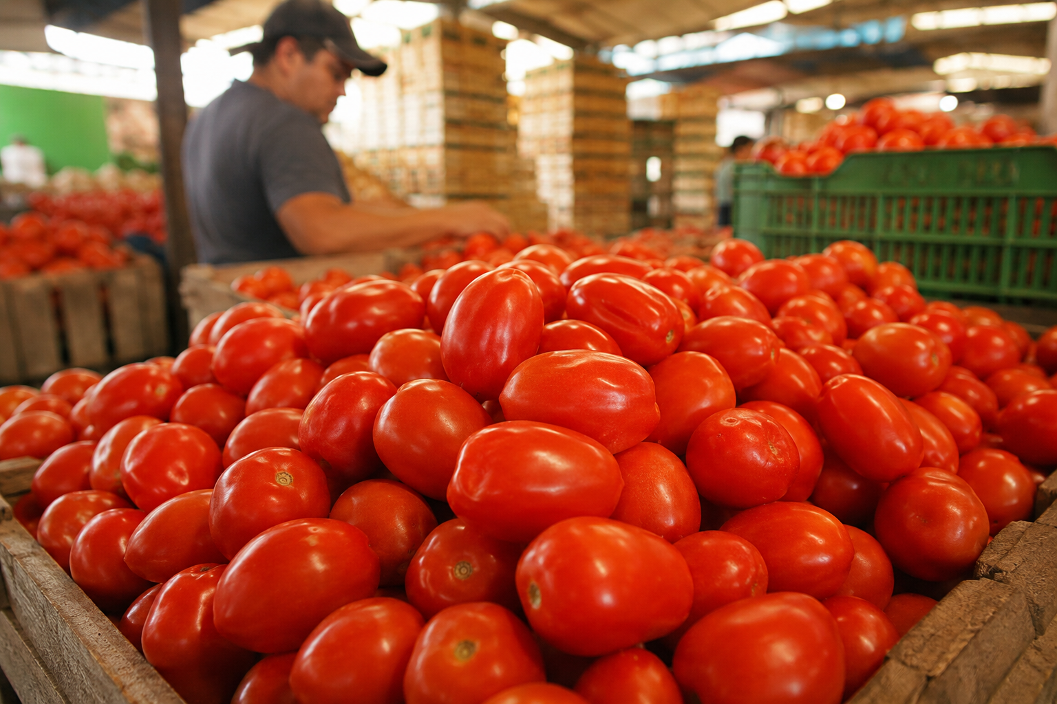 Precio del jitomate baja a 19.51 pesos por kilogramo