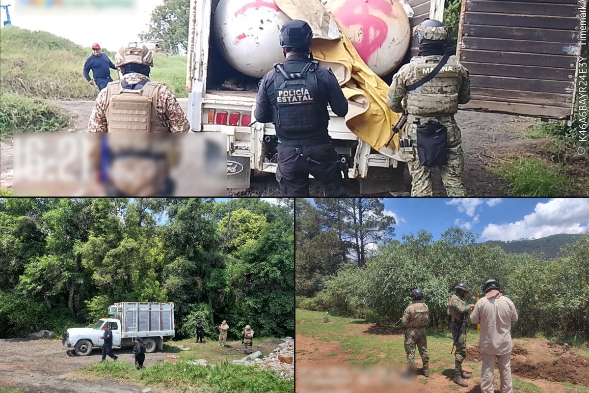 Armada desmantela red de robo de gas LP en cuatro municipios