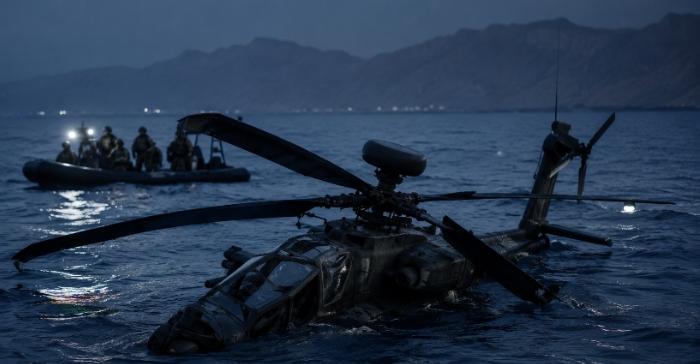 Se estrella helicóptero militar de EU cerca del estrecho de Ormuz