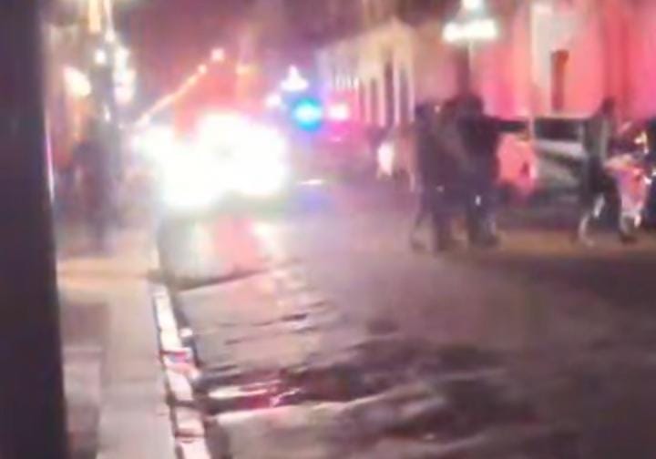 Balacera en el Centro Histórico por intento de ejecución