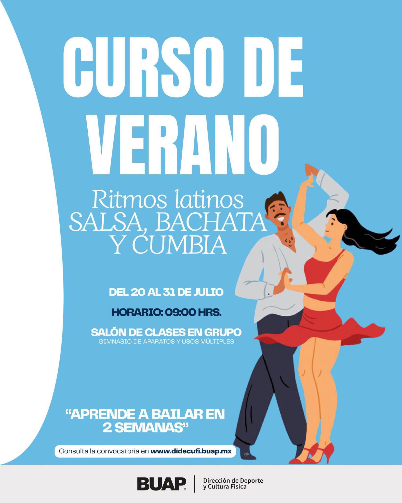 BUAP ofrece curso de verano de baile con costo de 300 pesos