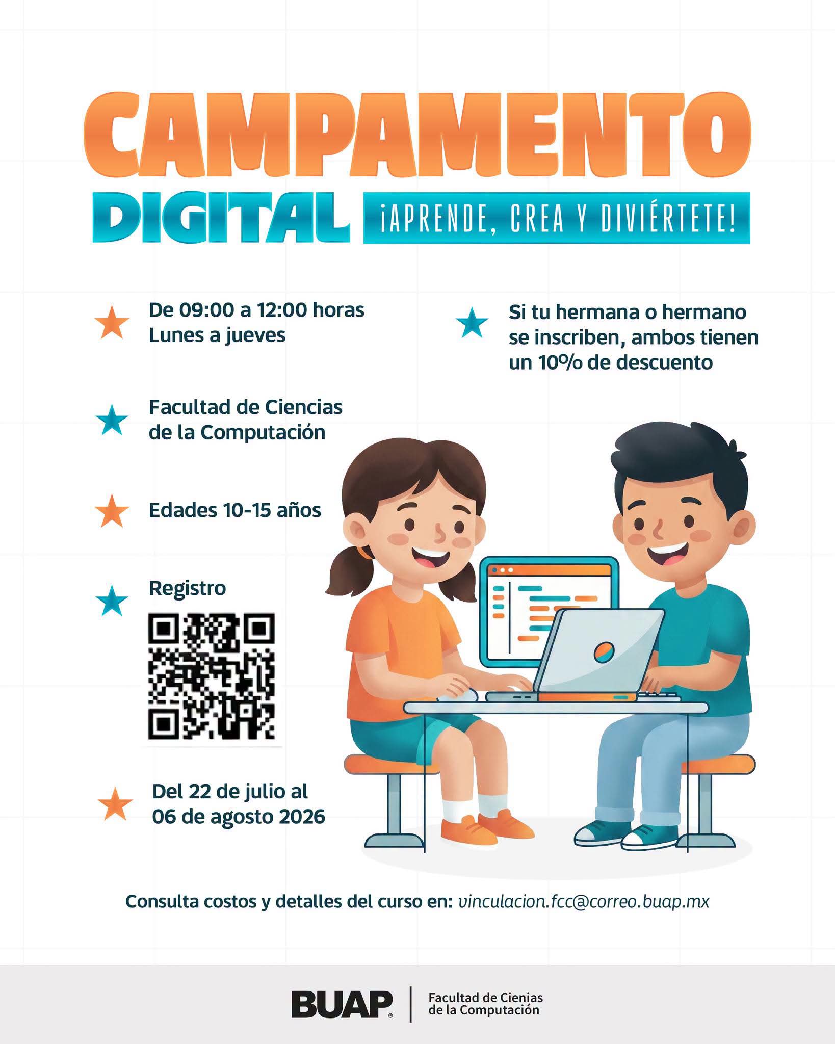 Campamento Digital 2026 de la BUAP: fechas, costos y cómo inscribirse