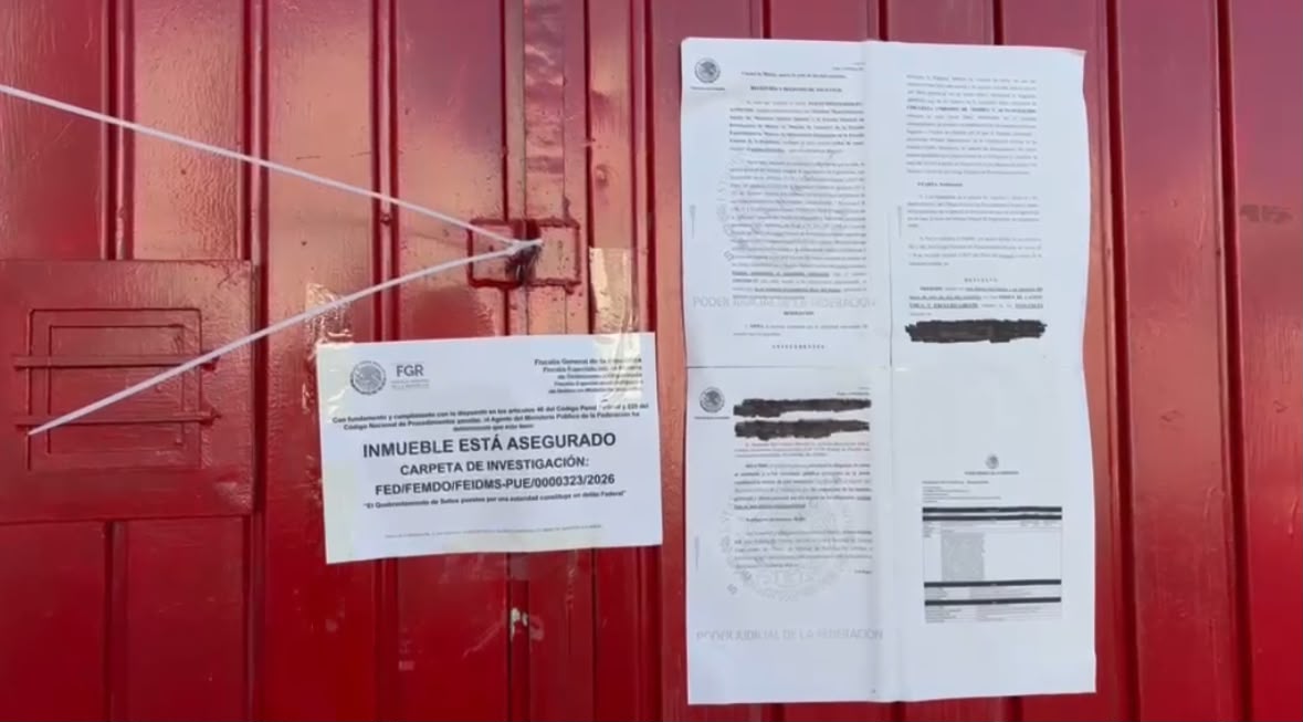 Autoridades federales catean bodega en Cuautlancingo