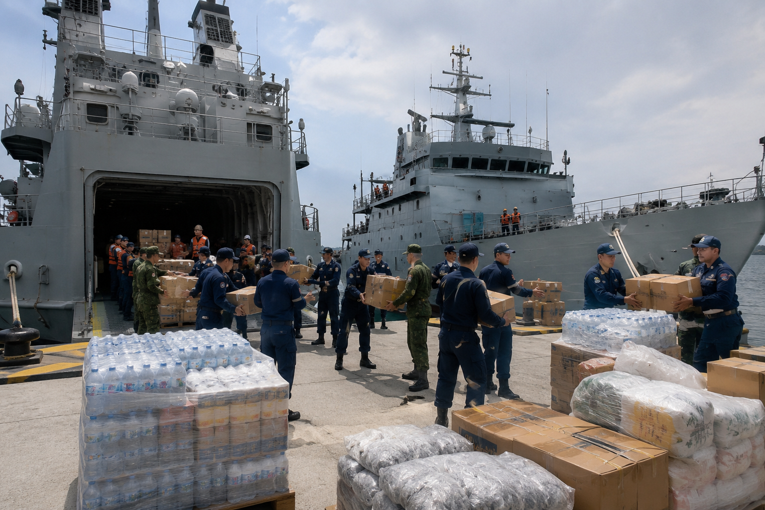 México envía dos buques con víveres a Venezuela