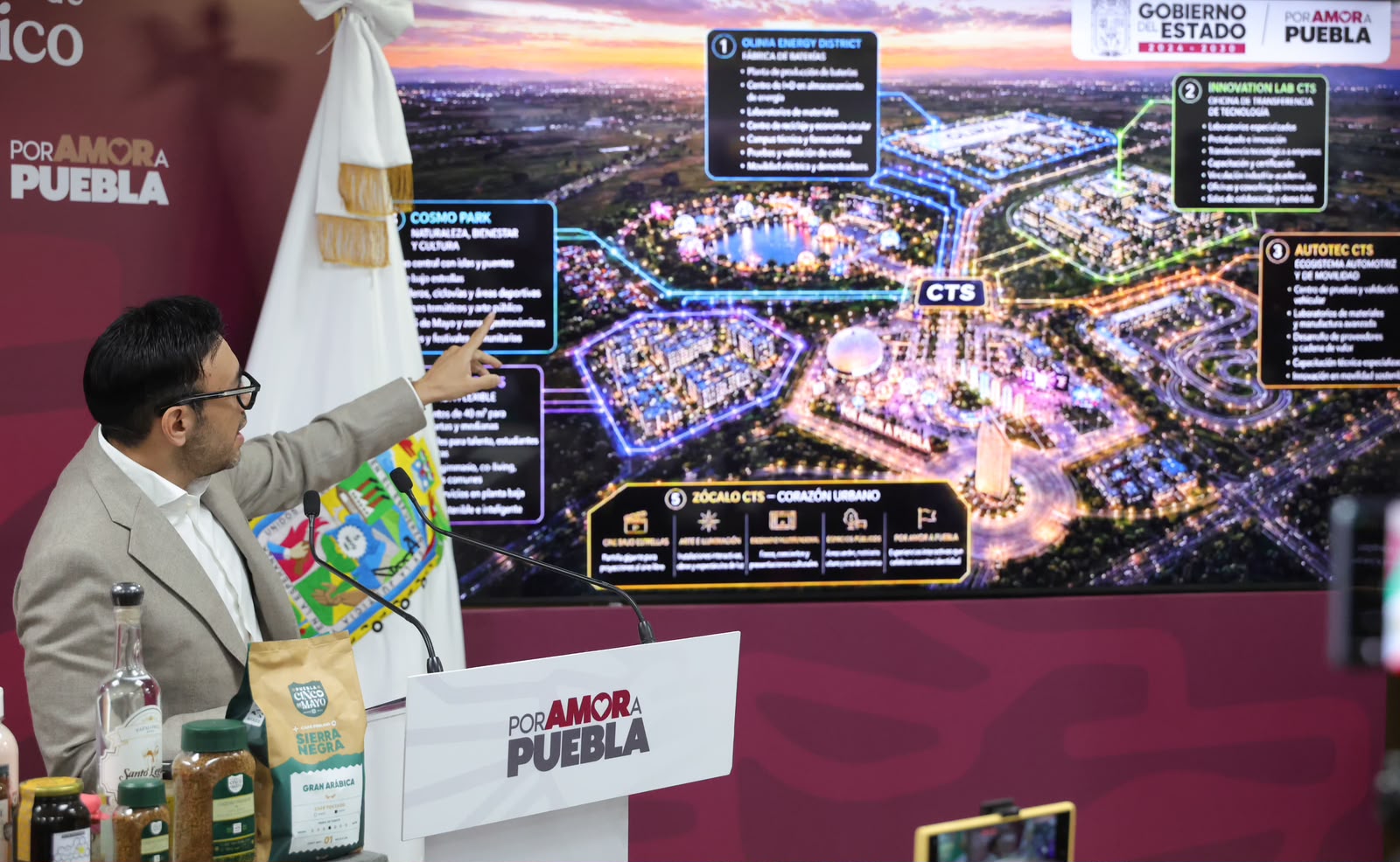 Puebla impulsa proyectos tecnológicos e industriales en la Capital de la Tecnología y Sostenibilidad